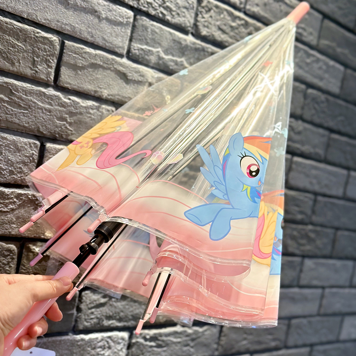 小马宝莉儿童雨伞女童透明自动伞女孩幼儿园可爱风公主长柄小学生