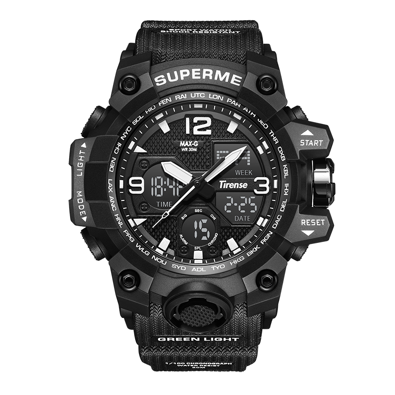 男士多功能户外特种兵学生电子表 tirense国产腕表