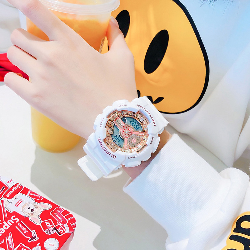 女款学生ins风电子表潮流独角兽 tirense国产腕表