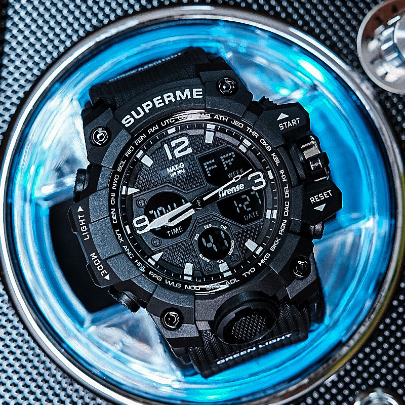 青少年电子男学生潮流多功能手表 tirense国产腕表