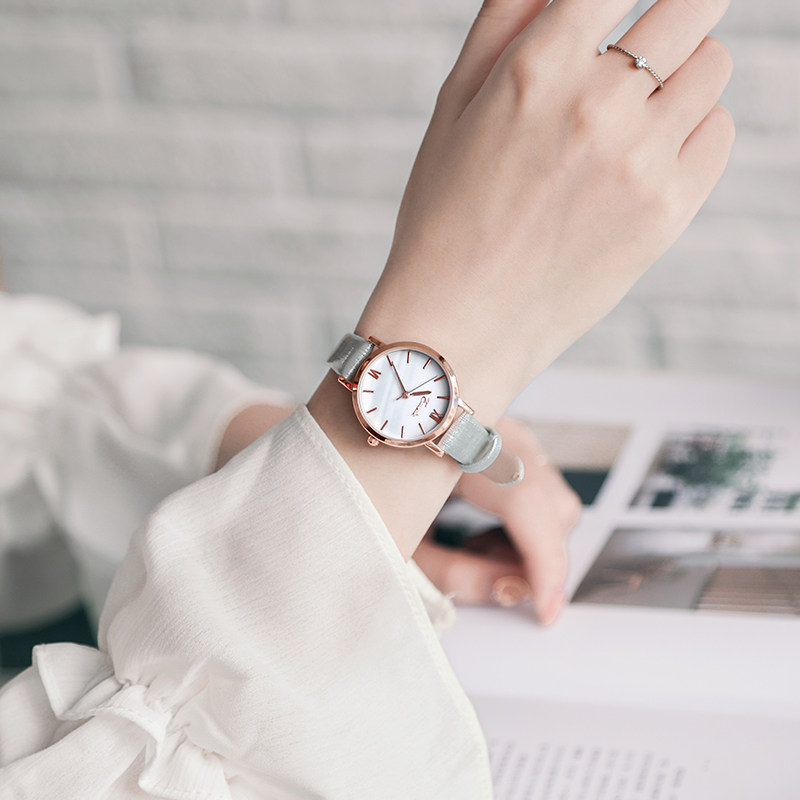 英国小众女学生简约文艺小表盘手表 依文琳手表国产腕表