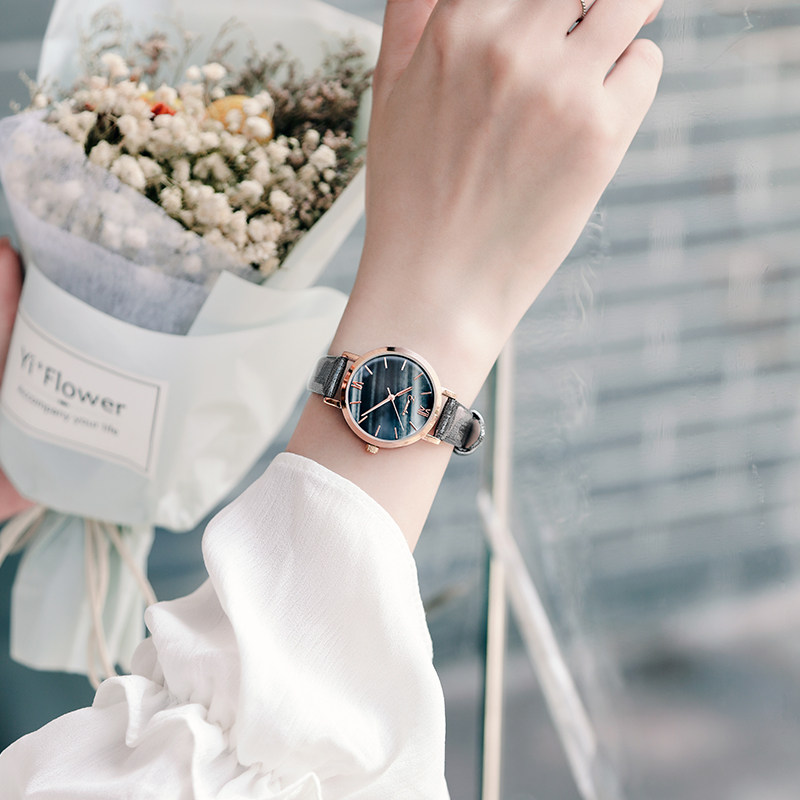 英国小众女学生简约文艺小表盘手表 依文琳手表国产腕表