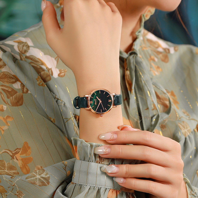 ins风正品女士手表 依文琳手表国产腕表