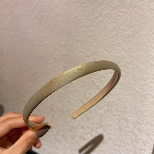 蓝色海边！蓝色缎面细款发箍！复古法式仙气简约发卡头饰女盘发器