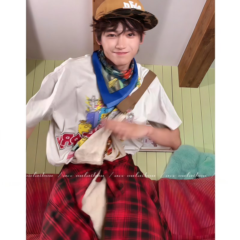 红色格子系腰屁帘美式高街一片式系带腰链下摆嘻哈风腰带叠穿新品,淘宝优惠券,粉丝福利购,淘宝优惠卷