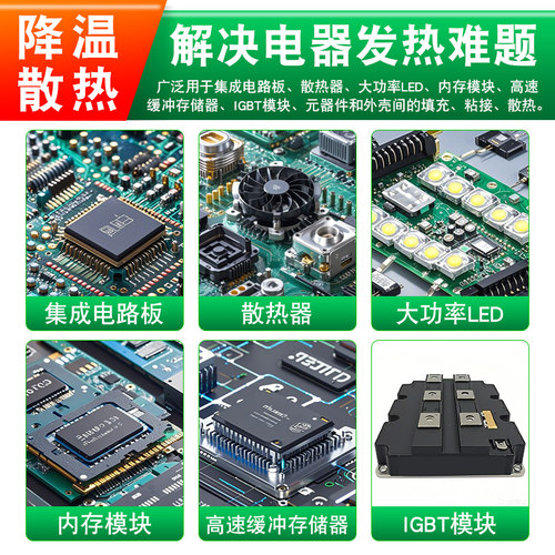 耐高温导热硅胶cpu固化胶泥绝缘胶橡胶电磁炉电热水壶散热硅胶膏 - 图2