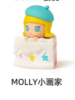 POPMART泡泡玛特迷你切角蛋糕Molly labubu dimoo盲盒一代二代 - 图1