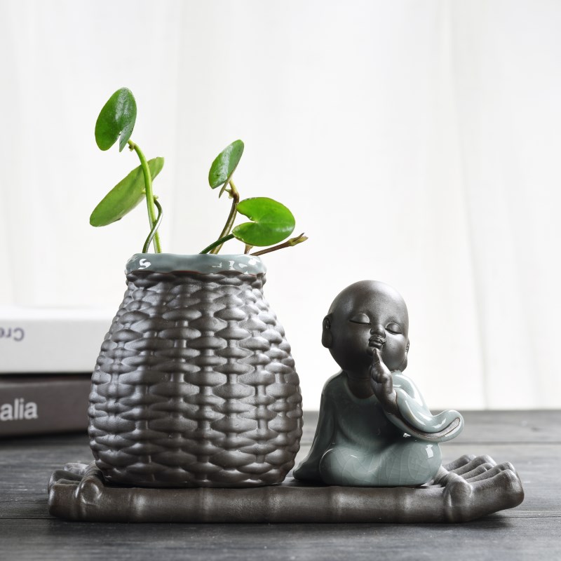 绿萝水培花瓶鲜花插花盆器水养植物容器家居客厅装饰品创意小摆件