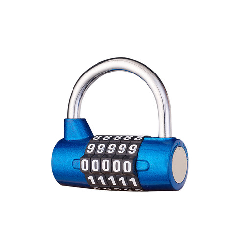 密码锁挂锁小号学生宿舍储物柜子U型锁家用室内户外防水仓库大门 - 图3