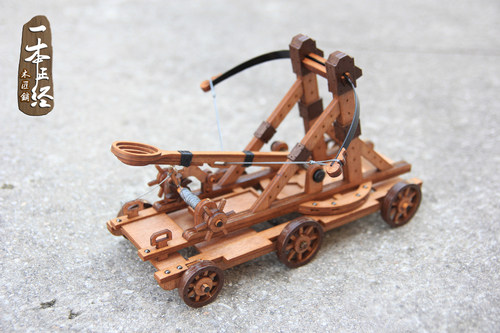 古代弹力投石车 手工抛石机古战车攻城帝国时代三国 - 图1