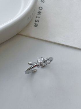 S925纯银法式水钻戒指工厂直