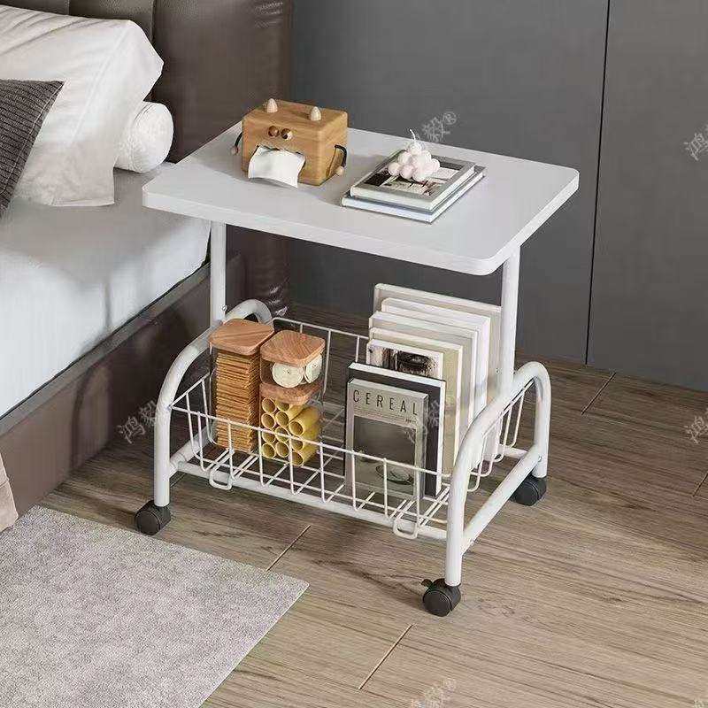 可移动小推车边几沙发客厅收纳床边置物架带轮茶桌ins风双层茶几,淘宝优惠券,粉丝福利购,淘宝优惠卷