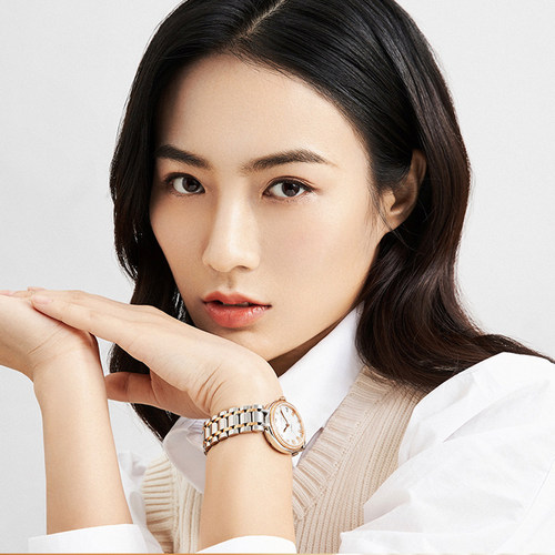 正品海鸥手表女士时尚贝母间金镂空自动机械表女表潮流716.417L - 图1