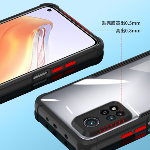 适用小米10TPro手机壳气囊四角防摔小米10t全包镜头5G硅胶保护套小mi 10tpor简约透明软外壳10T时尚男女款por - 图0