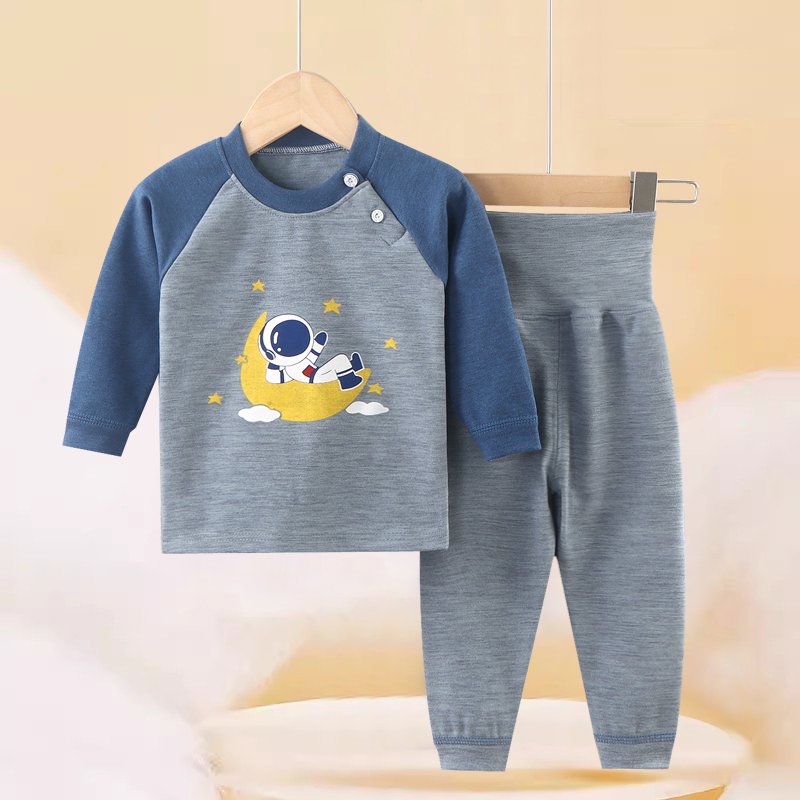 宝宝内衣套装秋冬款男女婴儿衣服儿童保暖秋衣秋裤家居服护肚睡衣