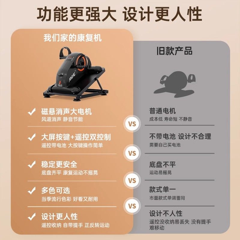 中风偏瘫康复训练脚踏车电动训练器材老人上下肢锻炼护理运动家用,淘宝优惠券,粉丝福利购,淘宝优惠卷