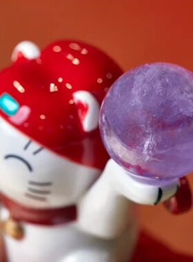 麦玲玲吉庆堂开门见喜招财猫紫晶