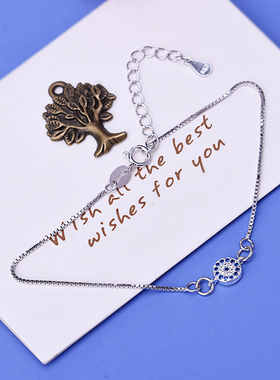 diy纯银恶魔之眼手链配饰吊坠