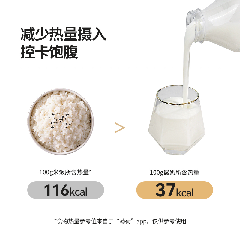 和润0脂肪0蔗糖酸奶风味发酵乳脱脂低温酸奶益生菌880g酸牛奶营养 - 图0