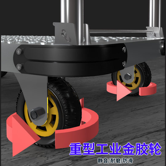 Steel flatbed truck for cargo handling and pressure-resistant trolley