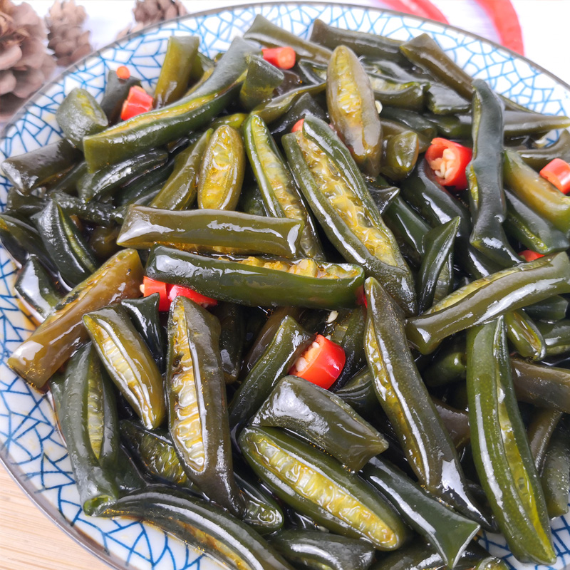 南极海松茸香辣海茸即食凉拌菜海藻海菜深海冰笋冷菜海笋200g*2包 - 图1