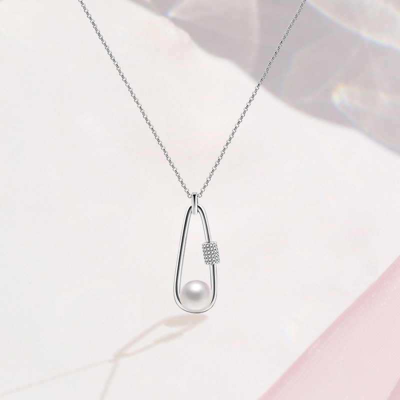 cambas刊芭思登山扣珍珠轻奢锁骨链 cambas饰品项链