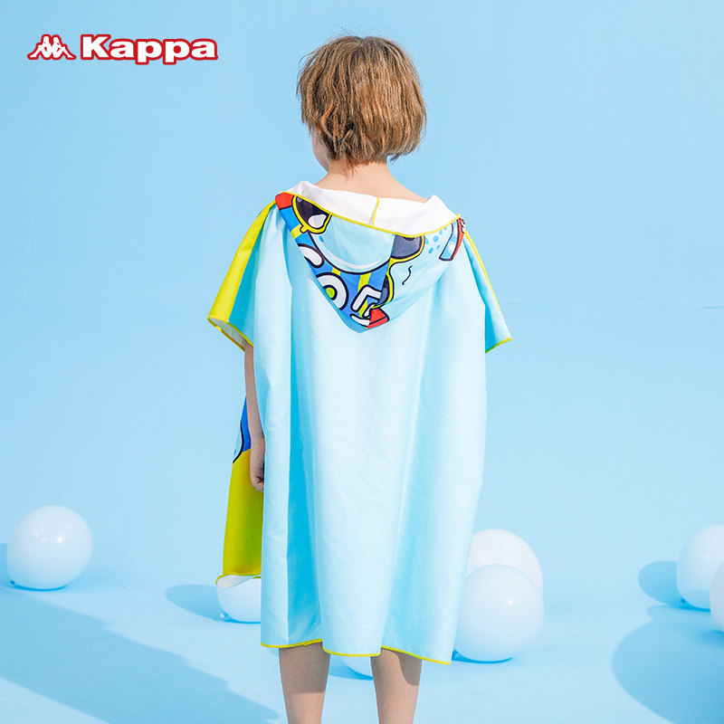 kappa儿童浴袍男童女宝宝速干浴巾 kappa游泳浴巾/吸水巾