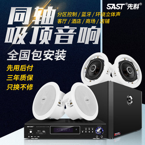先科吸顶式5.1家庭影院音响套装电视家用客厅吊顶音箱环绕嵌入式 - 图1