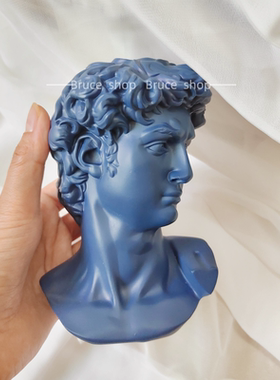 大卫雕像简约奶油北欧轻奢摆件小红书推荐树脂仿石膏像家具装饰品