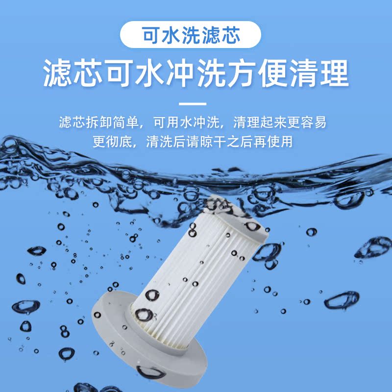德尔玛手持吸尘器配件滤芯DX700 DX700S过滤网HEPA海帕海绵套滤棉 - 图3