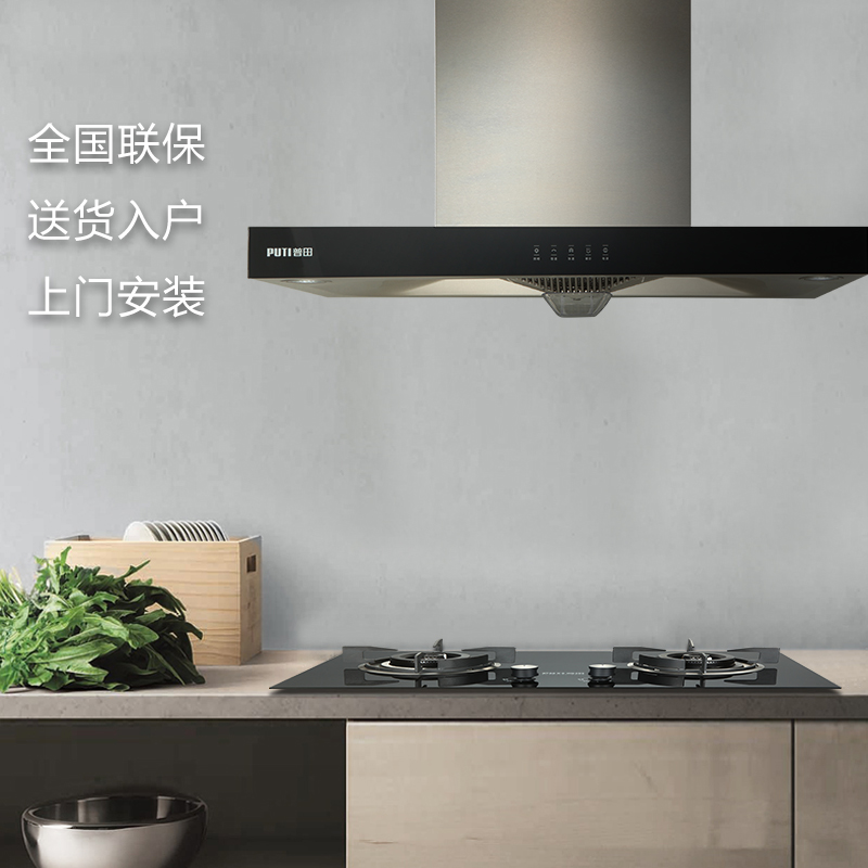 普田厨房电器旗舰店普田PH1S929C抽油烟机壁挂式大吸力T型式吸油烟机家用厨房排烟机2