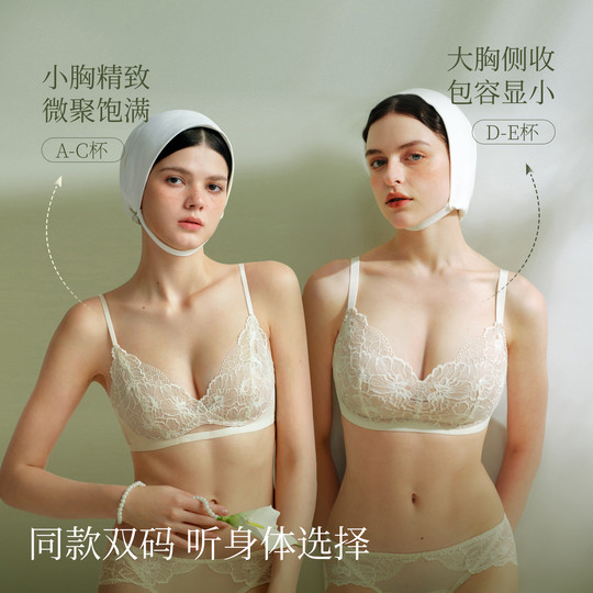 Soft support lace bra