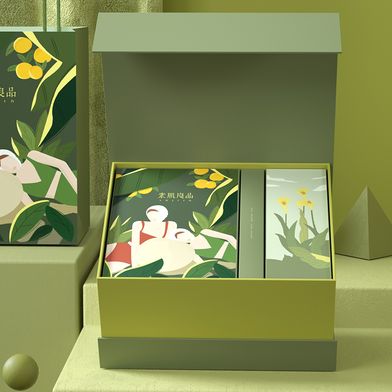 素肌良品新年礼盒果冻条红色女文胸 素肌良品文胸套装