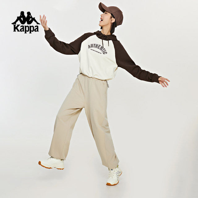 Kappa Women's Hooded Retro Contrast Color Waistshirt