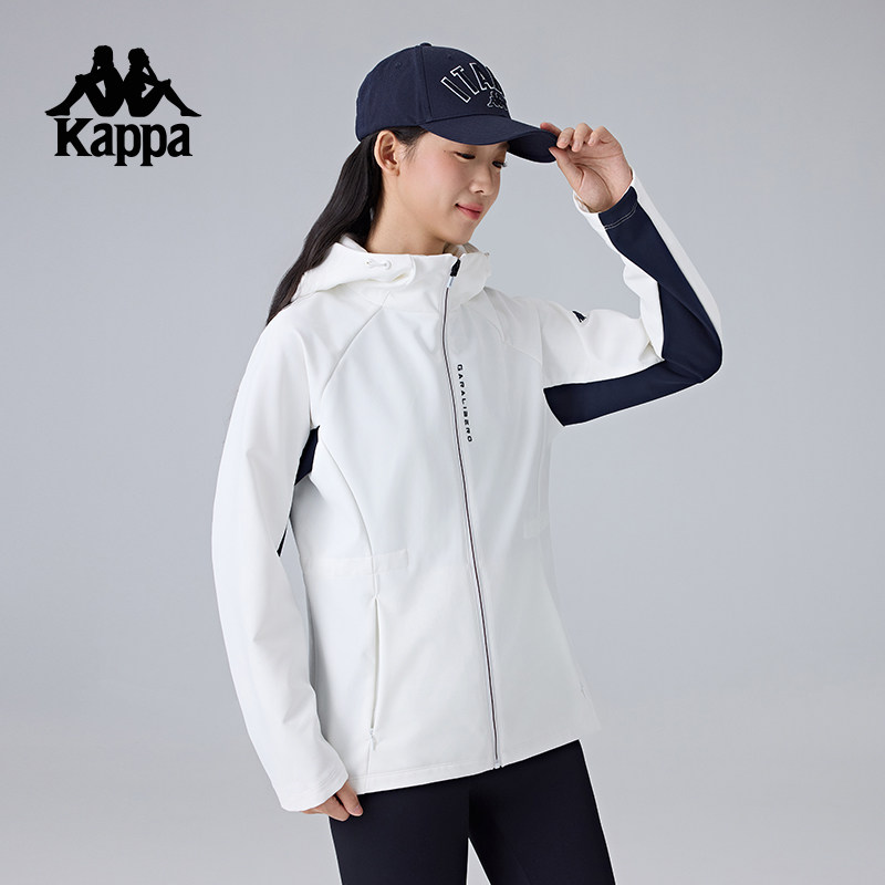 Kappa卡帕背靠背新款运动外套女款户外防泼水防风衣休闲收腰夹克,淘宝优惠券,粉丝福利购,淘宝优惠卷