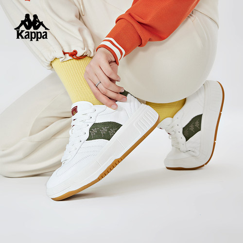 kappa卡帕女鞋背靠背运动板鞋女2026新款女款串标鞋子休闲小白鞋 - 图3