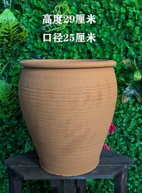 五色土陶罐老式土陶盆粗陶罐花盆瓦罐坛子放五方土五行土专用容器
