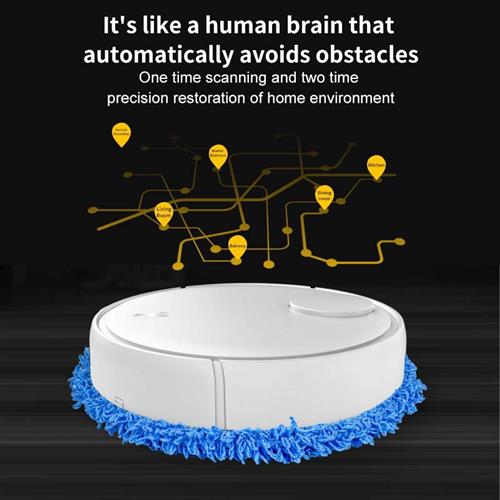 外贸热销 家用智能静音扫地拖地机器人懒人干湿两用拖地机擦地机