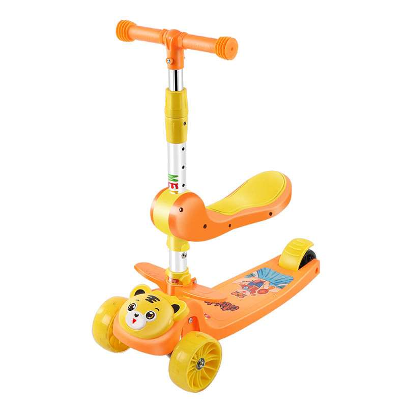 迈盟滑板车儿童1-3-6-8岁2小孩可坐骑三合一滑滑车宝宝单脚滑行车