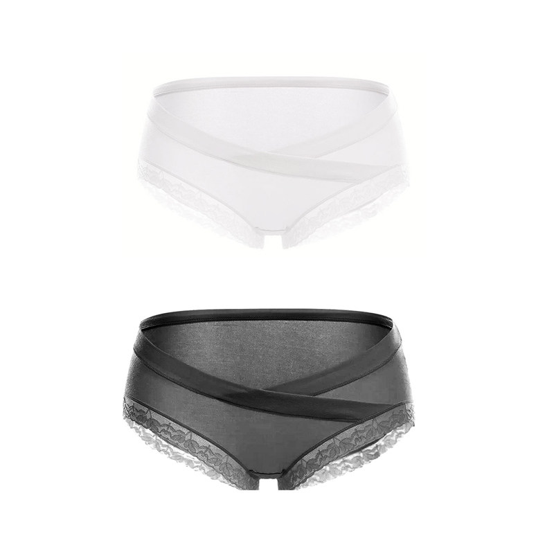 孕妇纯棉低腰孕晚期孕中期黑色内裤 仙清内裤