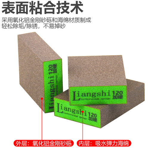 美缝施工工具海绵砂去黑边美缝剂瓷砖地砖金刚磨砂海绵擦清缝神器 - 图2