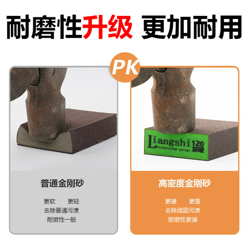 美缝施工工具海绵砂去黑边美缝剂瓷砖地砖金刚磨砂海绵擦清缝神器 - 图0