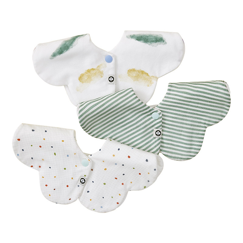 宇宙森林婴儿口水巾宝宝纯棉a类围嘴新生幼儿男女防吐奶防水速干,淘宝优惠券,粉丝福利购,淘宝优惠卷