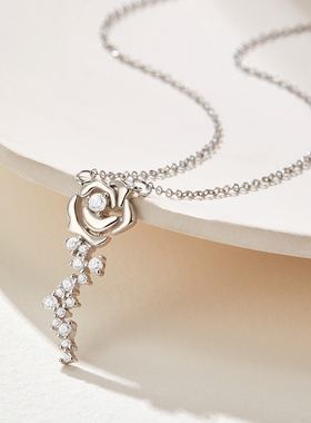SD小王子的玫瑰花925银项链