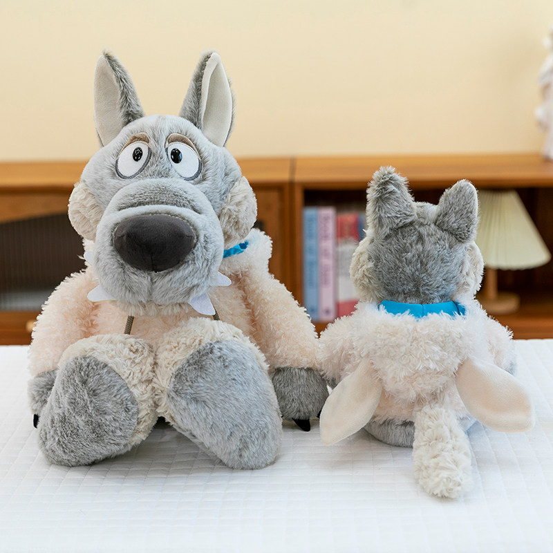 披着羊皮的狼玩偶大灰狼抱睡公仔儿童毛绒玩具狐狸布娃娃生日礼物,淘宝优惠券,粉丝福利购,淘宝优惠卷