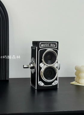 老式相机模型音乐盒摆件装饰品