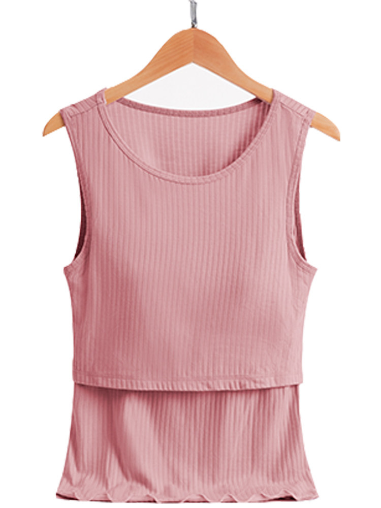 哺乳背心夏季外穿时尚喂奶干爽t恤 fsay哺乳衣/月子服