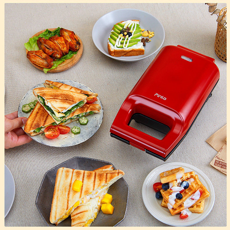 pinlo迷你家用小型早餐机三明治机 pinlo电器三明治机