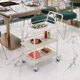 Hot sale of 10,000+ Nordic mobile dining cart push cart