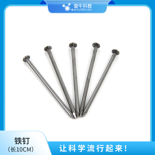 小学科学电磁专用铁钉10cm/5cm实验工具电磁类教学仪器 - 图0